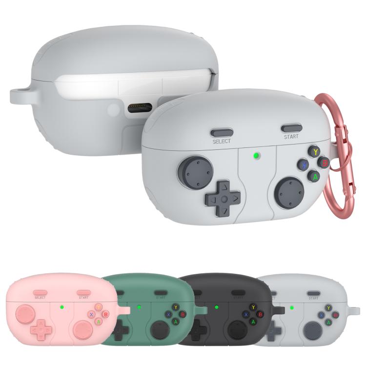 Vintage Game‑Controller Silicone Earbud Case With Metal Carabiner Shockproof Anti‑Drop Cover For Sony WF‑1000XM5 TWS Earbuds
