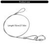 High Strength Safety Cable Pack of 5/10 for Stage Lighting and Industrial Use 3x700mm Stainless Steel Rope