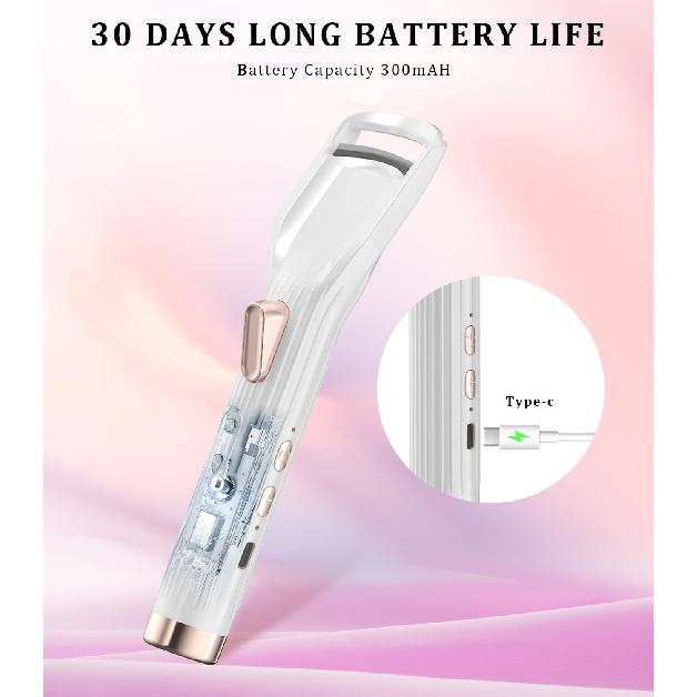 Heated Eyelash Curler Premium PRO - Fast Heat up in 8s - 24 Hours Long Lasting - Rechargeable Electric Eyelash Curler with Type-C, Innovative L