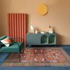 Modern Trendy Bohemian Living Room Rug, Teenage Aesthetic Room Decor Furry Large Rug, Kitchen Bathroom Non-slip Floor Mat