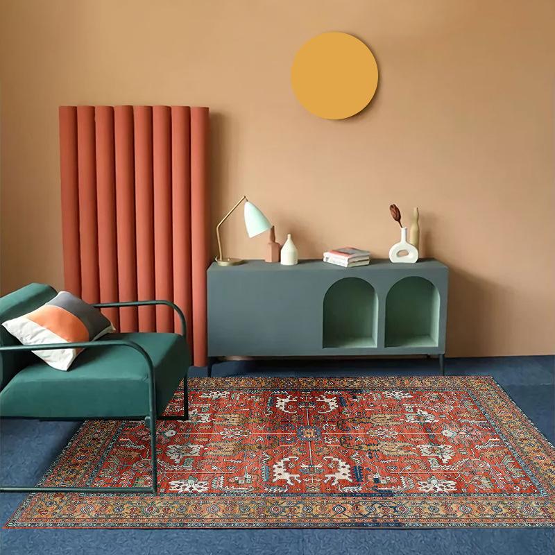 Modern Trendy Bohemian Living Room Rug, Teenage Aesthetic Room Decor Furry Large Rug, Kitchen Bathroom Non-slip Floor Mat