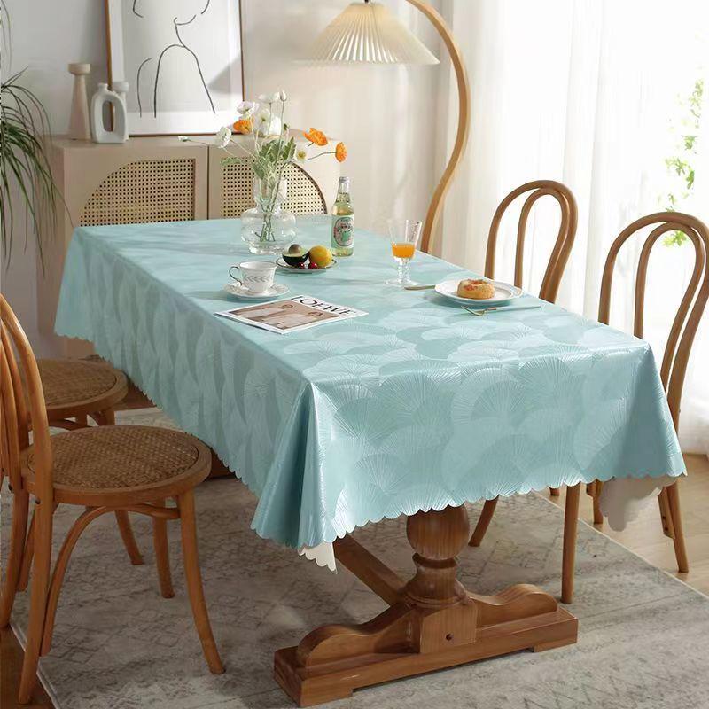 Waterproof, Scald-proof, Oil-resistant PU Tablecloth - European Style for Dining, Hotel, Restaurant, or Coffee Table.