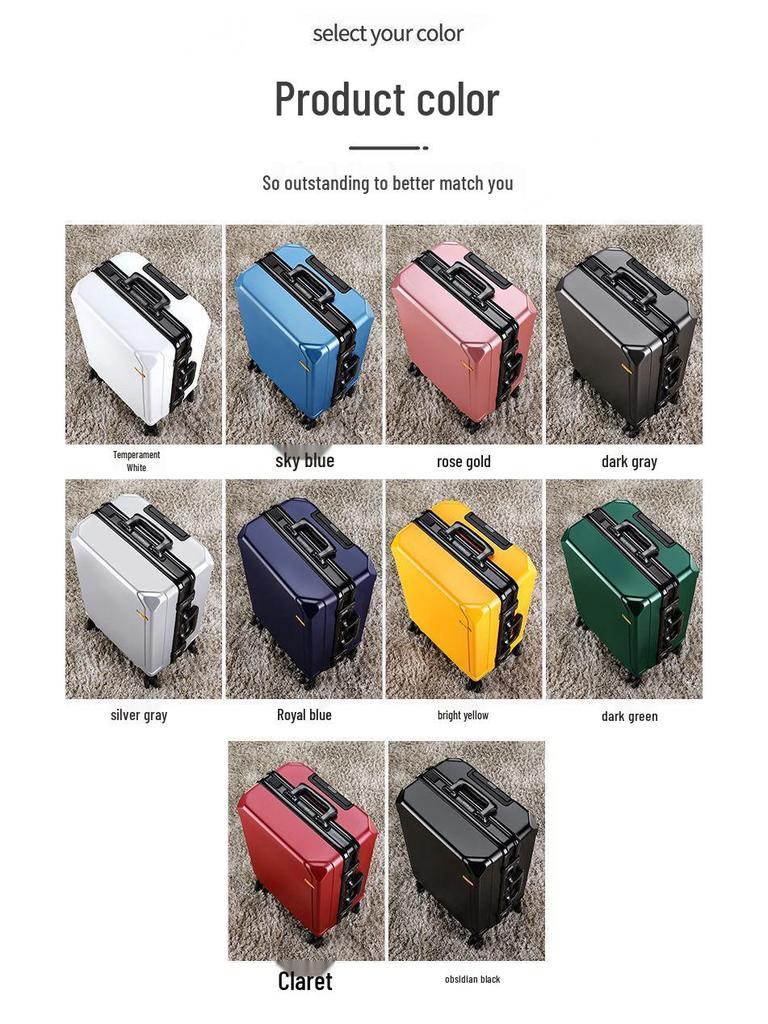 Men's Sturdy Thickened Travel Trolley Suitcase with Silent Wheels (2025 Model)