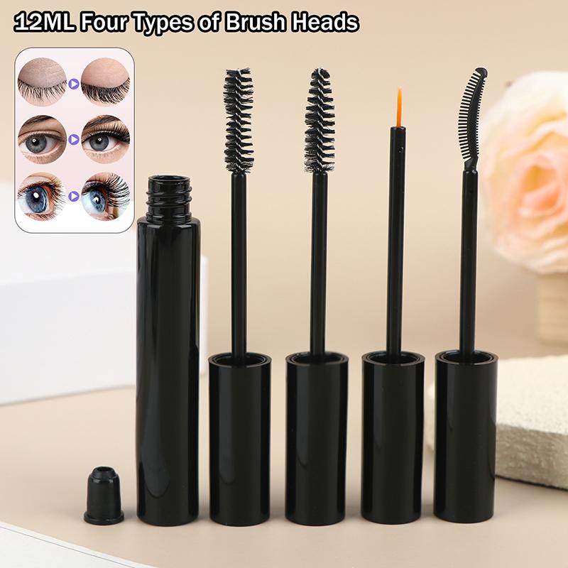 12Ml Empty Mascara Tube With Eyelash Wand Eyelash Growth Liquid Vial Bottle Eyeliner Brush Eyelash Cream Apply Container