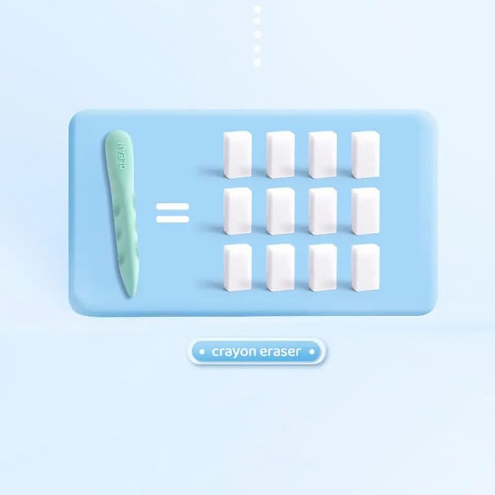 3PCS/Box Posture Correction Hole Eraser Large Size Traceless Eraser Wiping Tools Pencil Eraser Kids
