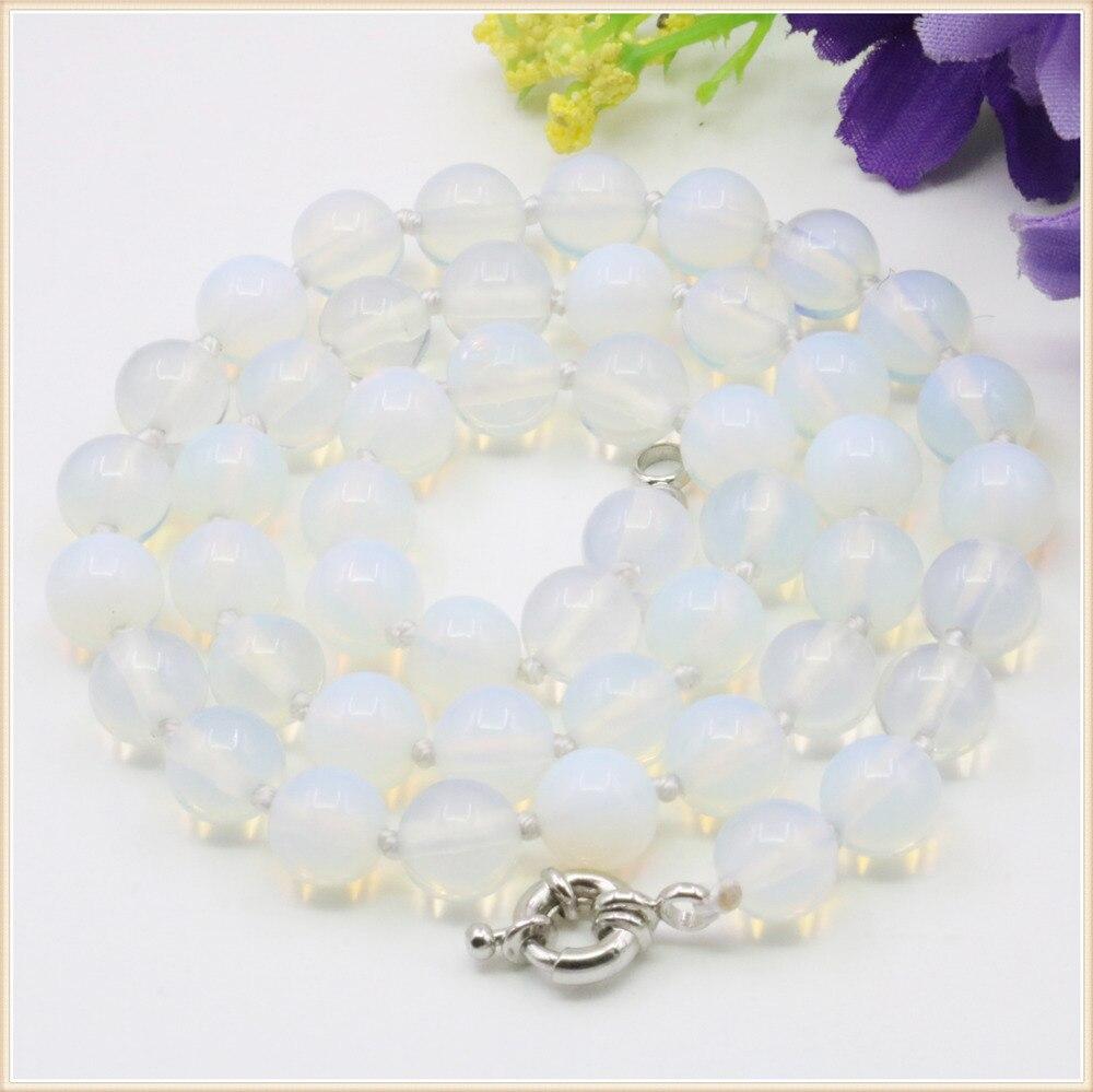 

8 10 мм круглый белый лунный камень ожерелье гладкий натуральный камень сетчатая застежка аксессуар галстуки для женщин и девочек дизайн изготовления ювелирных изделий 10mm