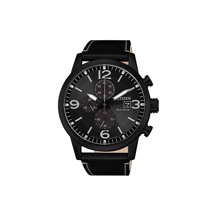 

CITIZEN Ecology Drive Collection Light Powered Quartz Movement Cow Leather Strap Watch 43mm CA0617-29E Black Dial