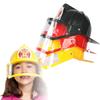 Cappello da Pompiere per Bambini Casco da Pompiere per Bambini Accessorio per Costume Cappello Rigido in Plastica da Pompiere Casco da Festa da Pompiere
