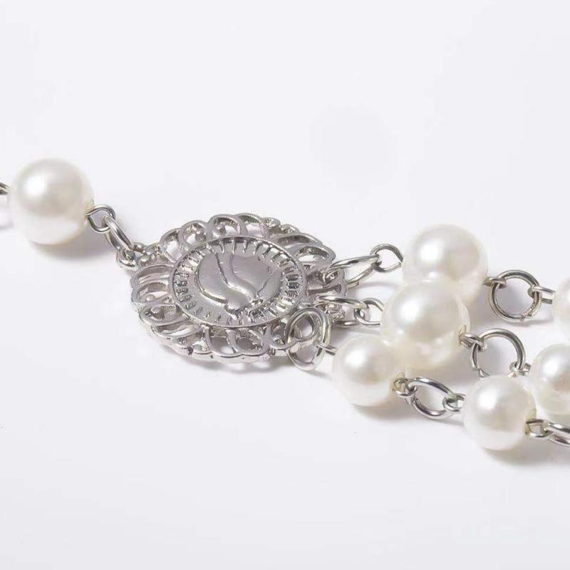 Multilayer Waist Belt Modern Baroque Pearls for Street Dance Music Festival Jeans Dress Belt Body Jewelry Versatile