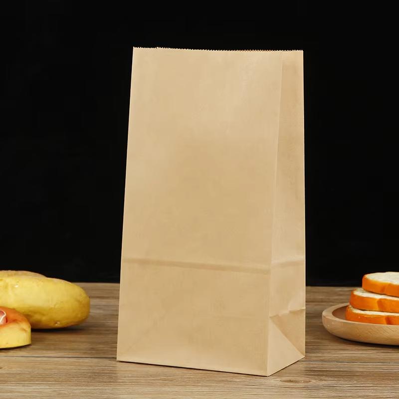 

20/25/50Pcs Brown Kraft Paper Bag Food Packing Bag Vegetables Shopping Bag Candy Package Kraft Lunch Bag Grocery Cookie Bread Bucket Bags 18x9x5cm&20PCS коричневий
