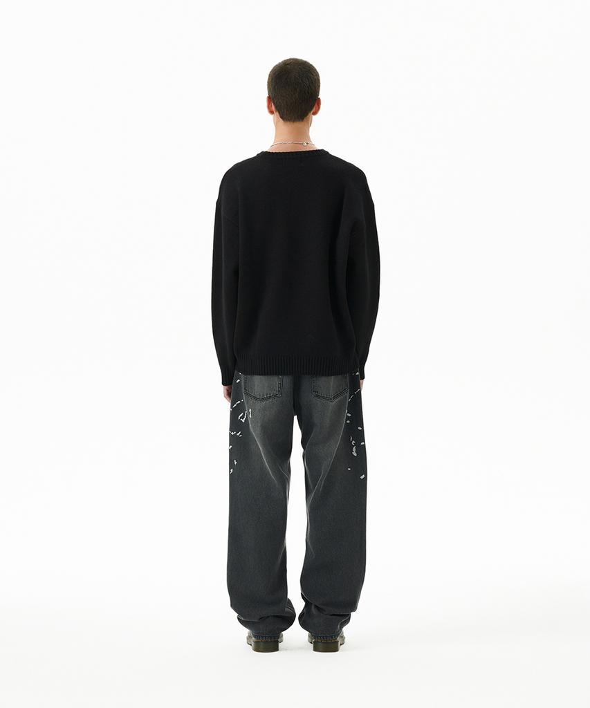 MAHAGRID So Far So Good Knit Sweater Black(Mg2Ffmk601A)