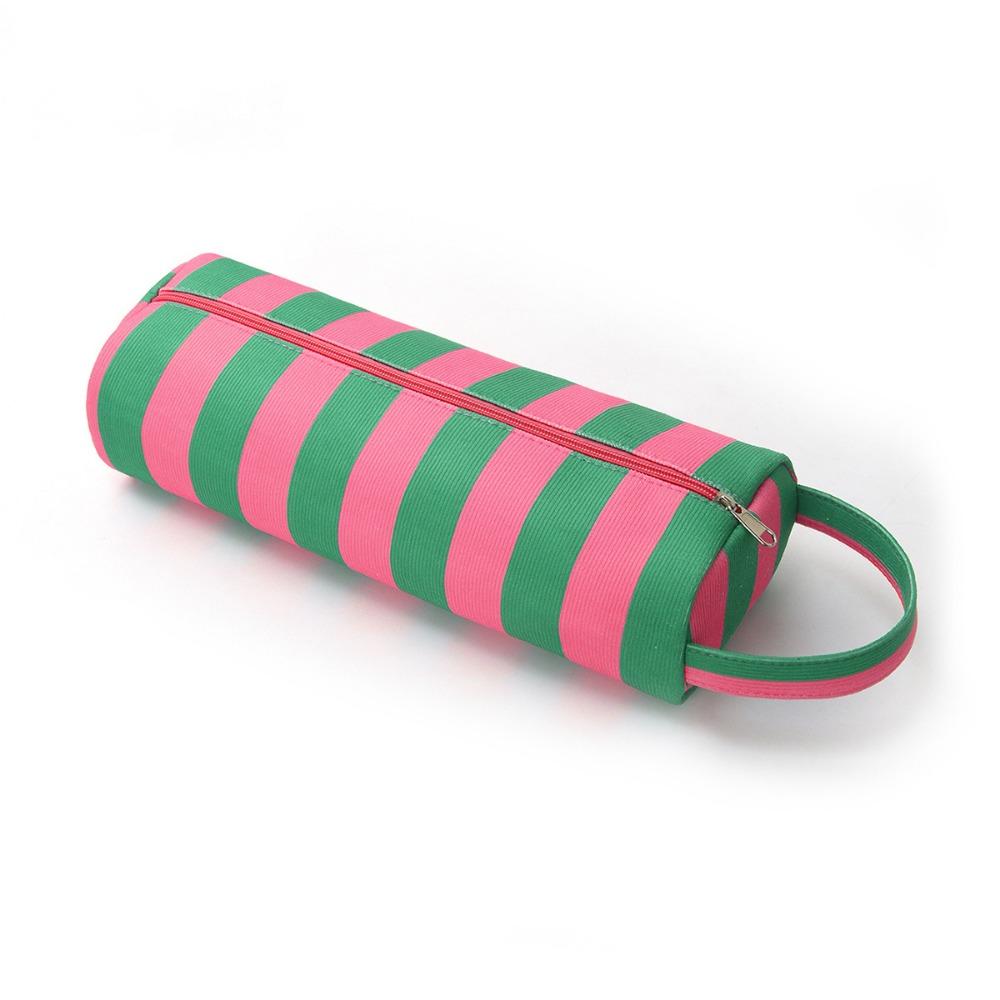 Large Capacity Hair Dryer Storage Bag Dustproof Stripe Design Hair Tool Organizer Pouch Multi-Functional Lightweight