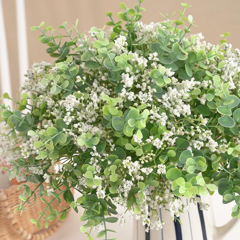 Fake Green Plant Artificial Eucalyptus With Full Sky Star Home Decor For Living Room Display