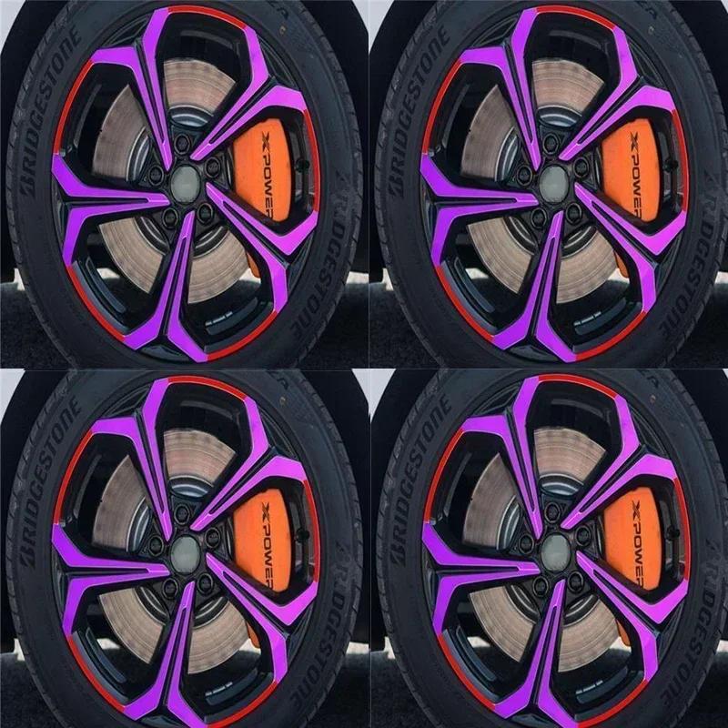 For MG MULAN MG4 EV 4PCS/SET Hub Wheel Sticker 17-18-Inch Automobile Full Cover Car Accessories