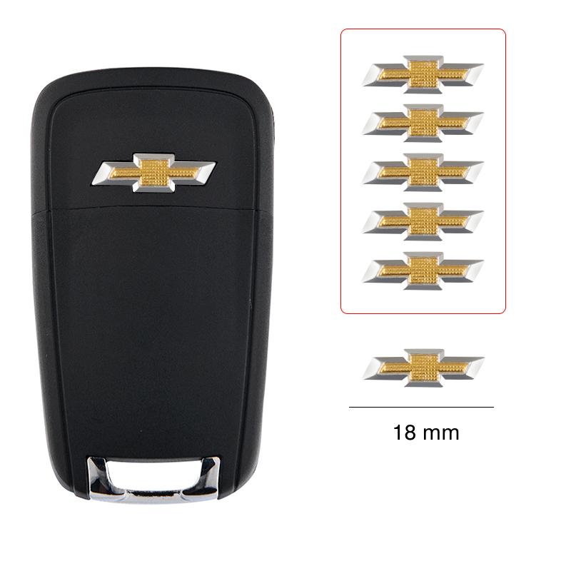 Samolepka s emblémem na dálkový klíč od auta Hliníková dekorace klíčů Nálepka pro Chevrolet Cruze Malibu Colorado Suburban Equinox Blazer Camaro