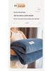 Single Piece Thickened Velvet Flannel Bed Sheet - Warm Autumn/Winter Coral Fleece Duvet Cover & Blanket