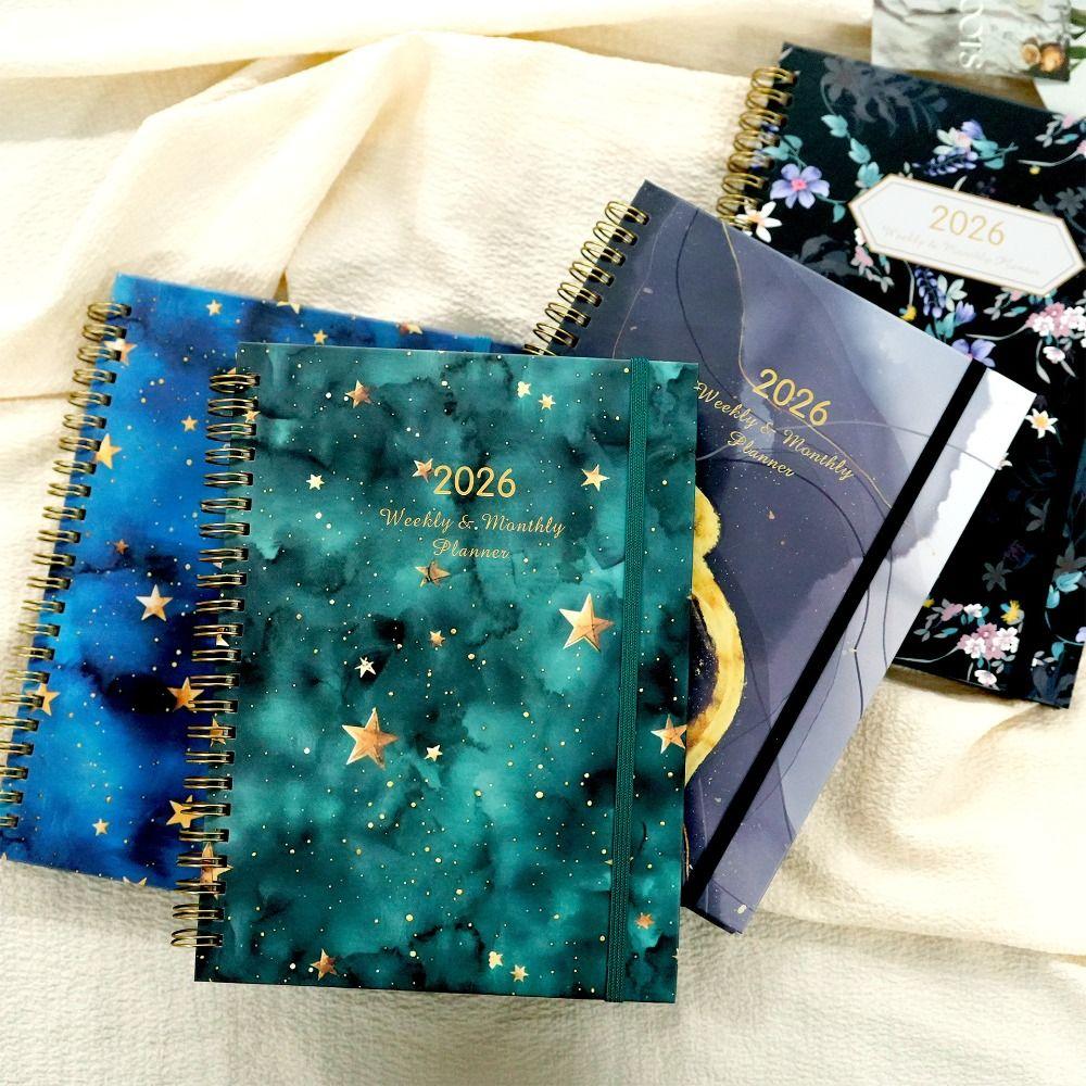 Wear-resistant 2026 Schedule Planner Notepad 12 Months To-do List Notebook  School