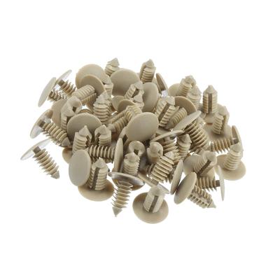 ACROPIX 50pcs Universal Car Rivet Fasteners 8mm Hole Diameter Beige