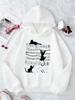 Music Cat Kawaii Trendy Design Children's Sweatshirt Cute Hoody for Boys Girls Autumn Spring Casual Hoodies