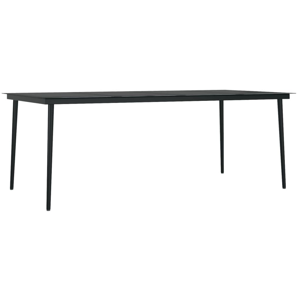 9 piece Outdoor Dining Set Grey