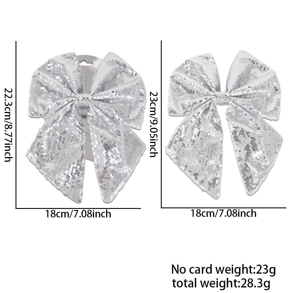 Sequin Christmas Elegant Bow Ornaments For Vibrant Holiday Decor Parties And