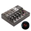 Q48 Portable 8‑Channel Stereo Audio Sound Mixer Karaoke Microphone Amplifier Console