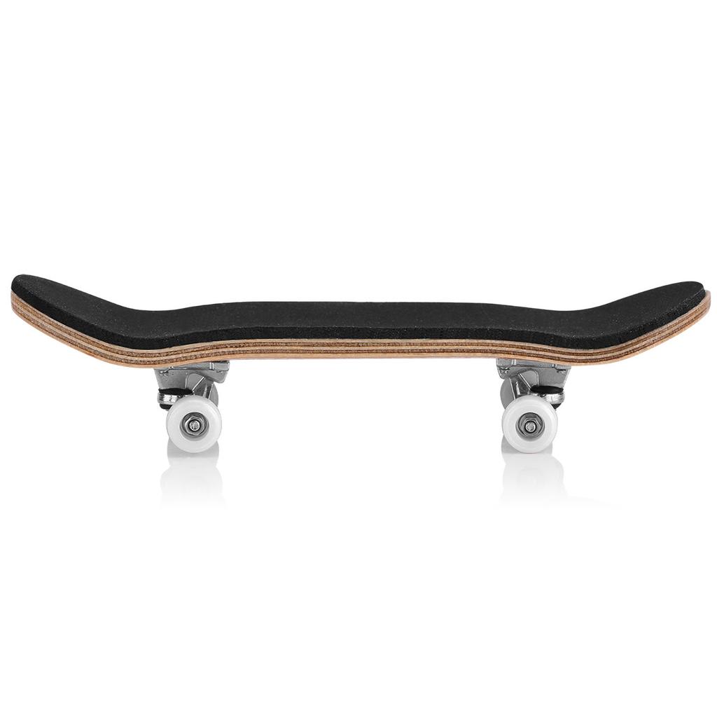1Pc Maple Wooden Alloy Fingerboard Finger Skateboards With Box Reduce Pressure Kids Gifts