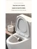 Luxury Wall-Mounted Quick-Dry Toilet Brush Set with Base for Cleaning Bathroom Corners