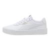 Puma  Carina 3.0 White Women Sneakers Gold 400365-01
