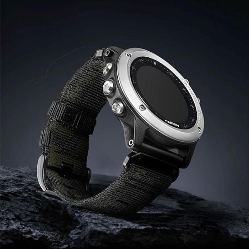 Bracelet en Nylon QuickFit 22mm 26mm pour Garmin Fenix ​​7 7X 6X Pro/Epix Pro Gen 2 51mm 47mm/Fenix6 5Plus 5XPlus bracelet de montre tressé