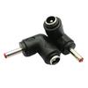 Adapter zasilania 90 stopni DC5.5x2.1mm na DC3.5x1.35mm Żeński na Męski Złącze Konwertera Ładowania dla Laptopów