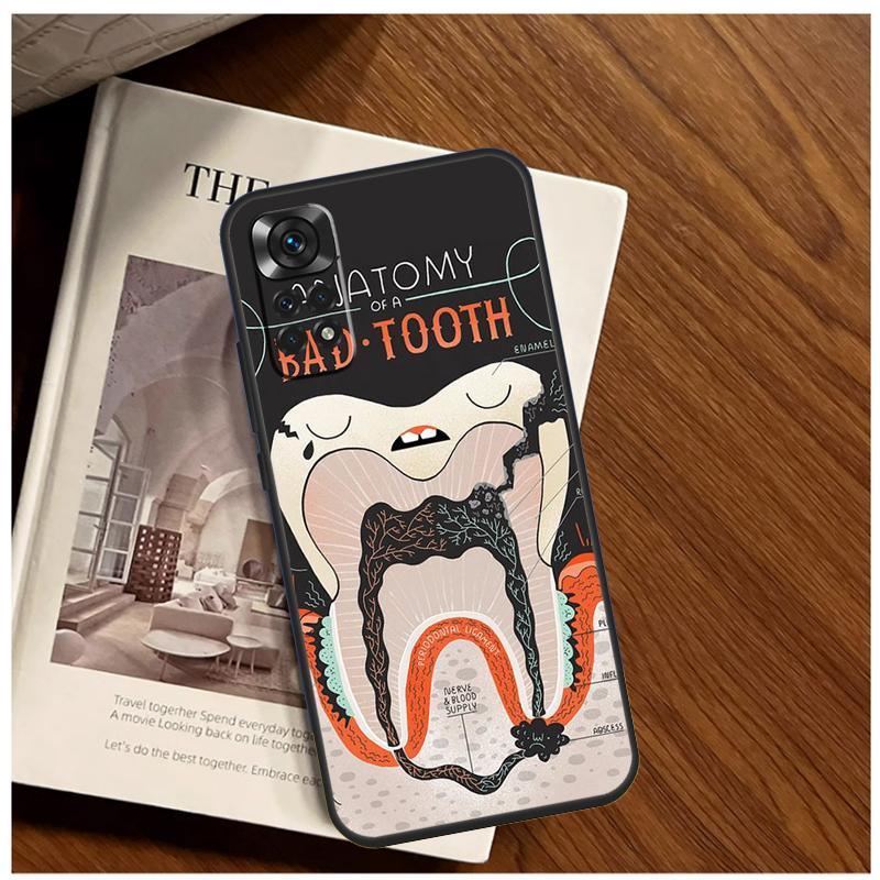 

Human Tooth Anatomy Case For Xiaomi Redmi Note 13 9 10 11 12 14 15 Pro Plus Cover For Redmi 15 C 12C 13C 14C 10C Redmi 13C