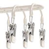 Multi-clip socks drying rack Household stainless steel windproof hanger Baby socks clip Balcony drying underwear hanger