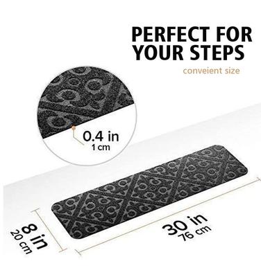 1/3pcs 20x76cm Non-Slip Staircase Mat Stair Carpet Treads Stair Pads Rug Tread for Elders and Dogs Home Hospistal Indoor Use