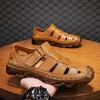Fashion Fashion Leisure Holiday Sandals for Men Lightweight Summer Shoes New Outdoor Beach Shoes Anti-collision Toe Casual Roma Flats