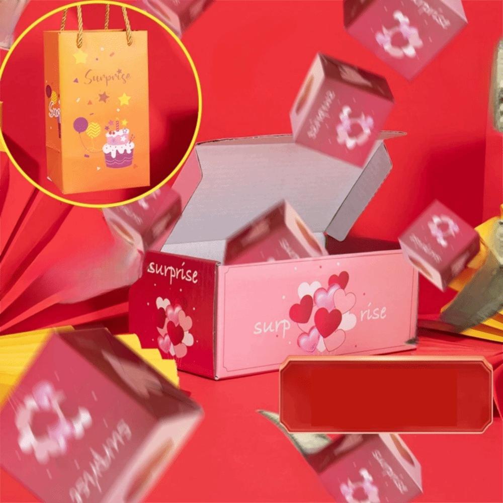 Paper Surprise Bounce Box Pop Up Surprise Money Box New Gift Box Cash Explosion Gift Box  Christmas