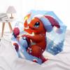 1pc Christmas Charmander Pokémon Umbrella - Auto Open Close, Portable 3-Fold Design, 8-Bone Iron Frame, Outdoor, Perfect Gift for Fans, Travelers, Dai