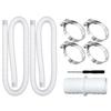 Robust For Pool Hose 32 Mm Designed for For Pool Pump Compatibility and UV Resistant Complete with Safety Clips
