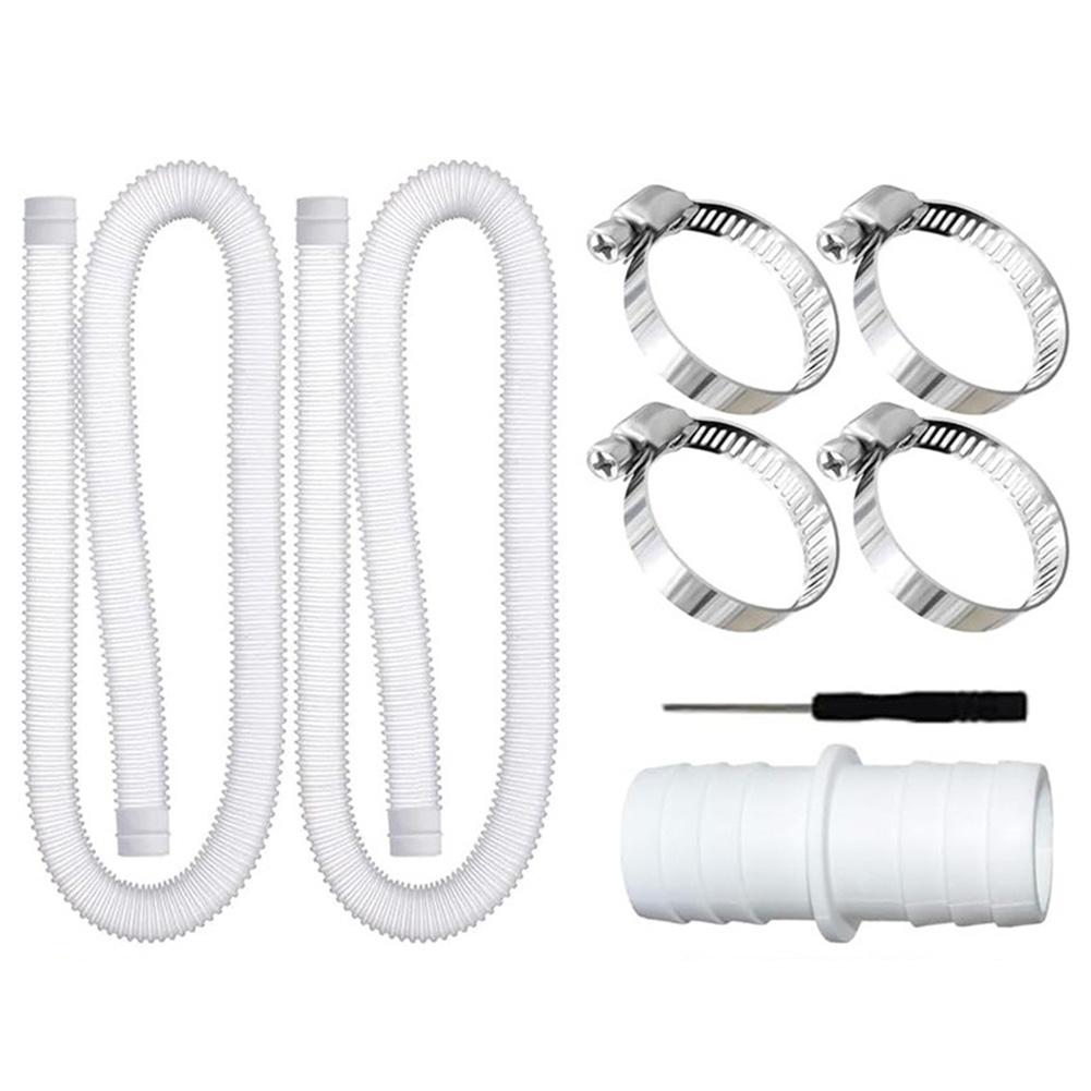 Robust For Pool Hose 32 Mm Designed for For Pool Pump Compatibility and UV Resistant Complete with Safety Clips