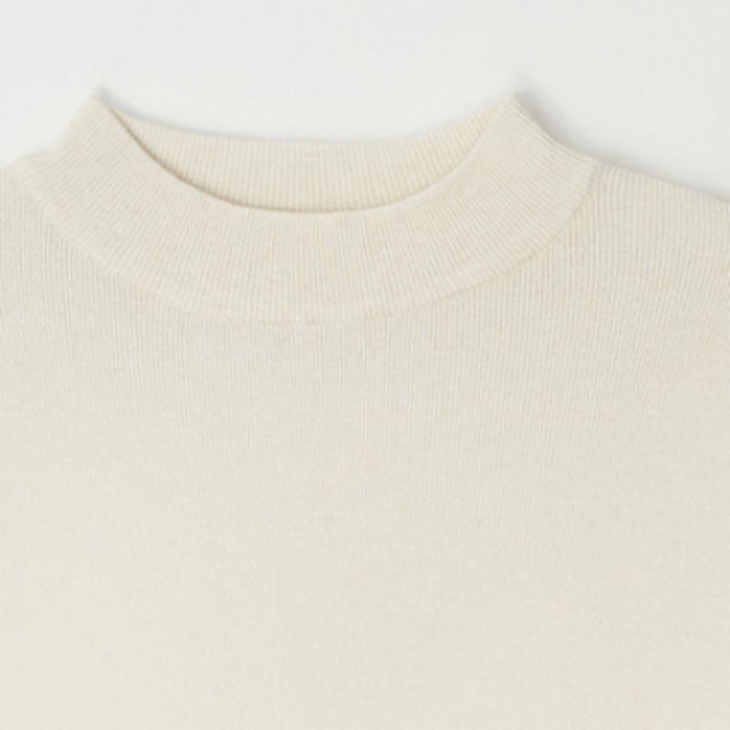 Senbi Seasonal Knit Setup Turtleneck Dress + Vest Set 2pcs