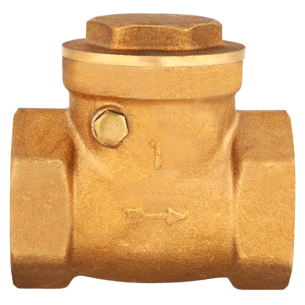 

1pc DN25 Female Thread Brass NOn return Swing Check Valve 232PSI Prevent Water Backflow