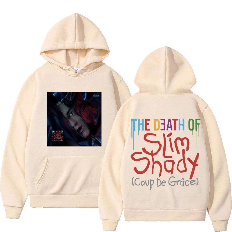 Limited Eminem The Death of Slim Shady Hoodies Men Fashion Printed Hoodie Casual Sweatshirt Hoodie Harajuku Menhoodie Clothing