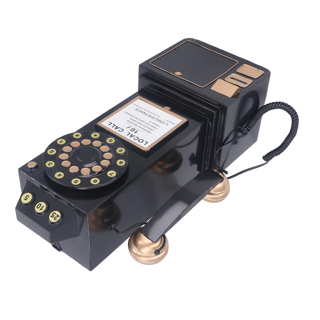 Vintage model telefonu nástěnný módní ozdoba na pevnou linku pro telefon do obývacího pokoje