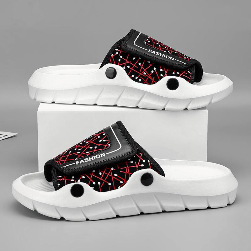 Fashion Summer Mens Slippers EVA Soft-soled Slides Sandals Indoor Outdoor Walking Beach Shoes Flip Flops Unisex Slippers Women Sandals