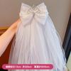 Children's Long Veil Princess Crown Photo Hairpin Flower Girl Baby White Girl Headwear Kids Women Hair Accessories