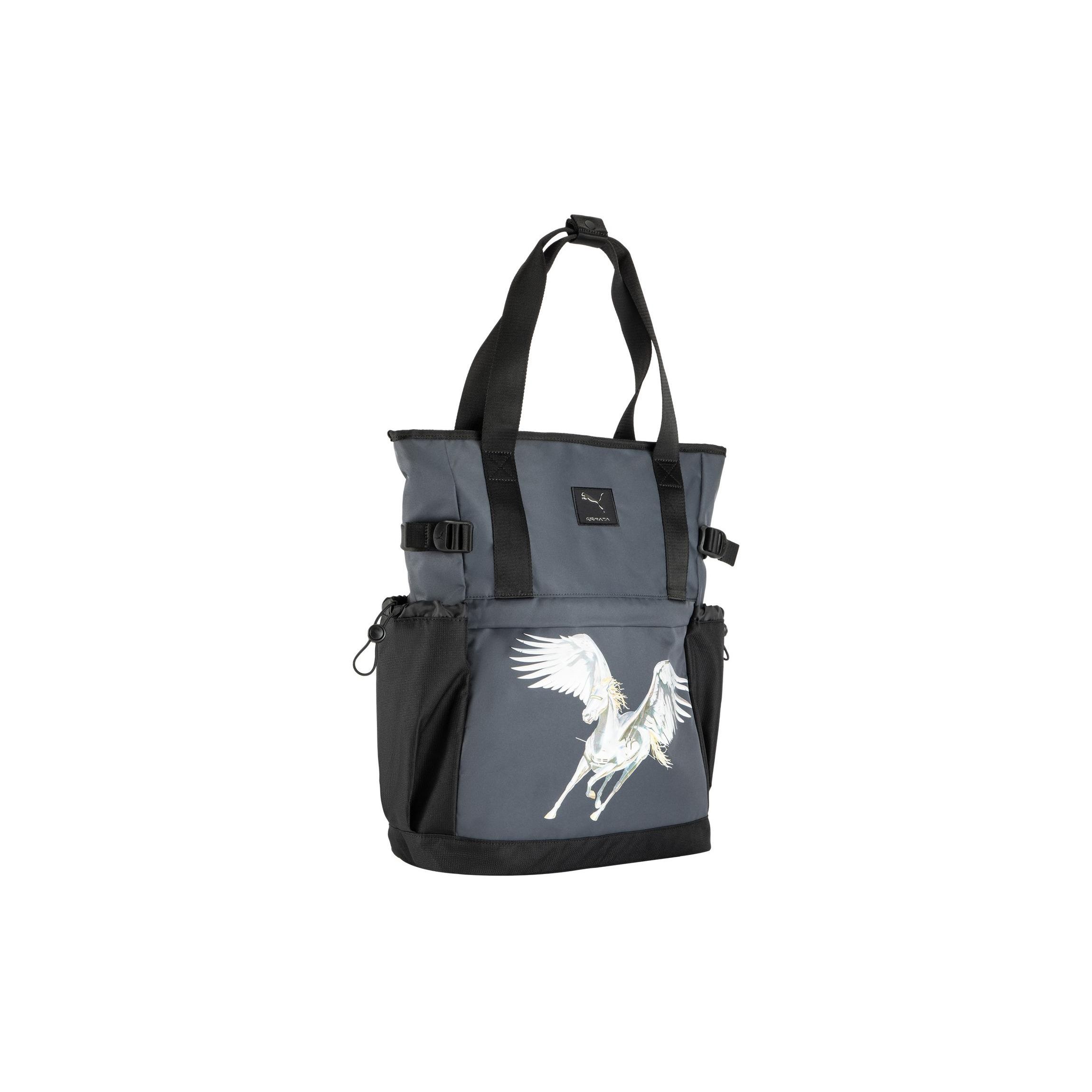 Puma X Sorayama Collaboration Fabric Tote Bag Unisex Tote Bags Dark-Gray 090151-01 Dark Gray