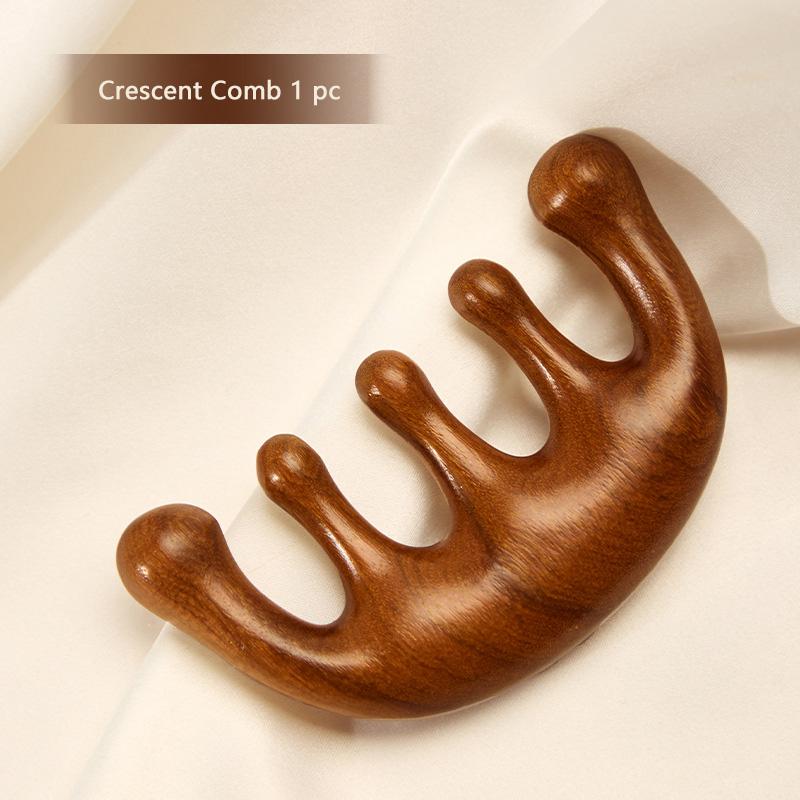 

Массаж меридиана сандаловая расческа для волос Scalp Relax Acupoint Massager портативная деревянная ручка расческа антистатический инструмент для укладки