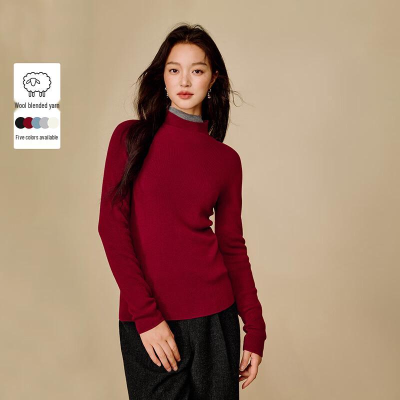 

Женский свитер Inman из смесовой мериносовой шерсти с полуворотником S