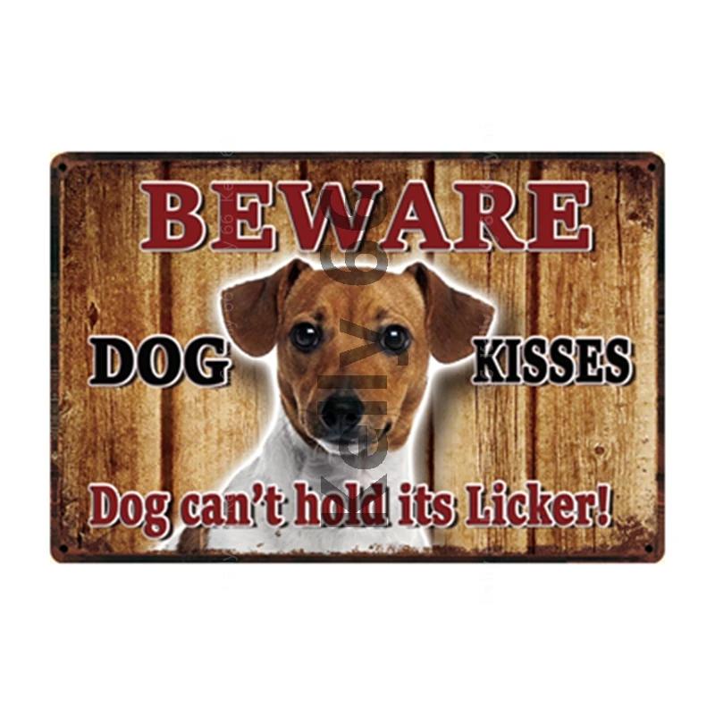 

[ Kelly66 ] Pet Dogs Rules Better Life With Jack Russell Terrier Metal Sign Home Decor Bar Wall Art Painting 20*30 CM Size DG-16 20x30cm（7.8x11.8inch）