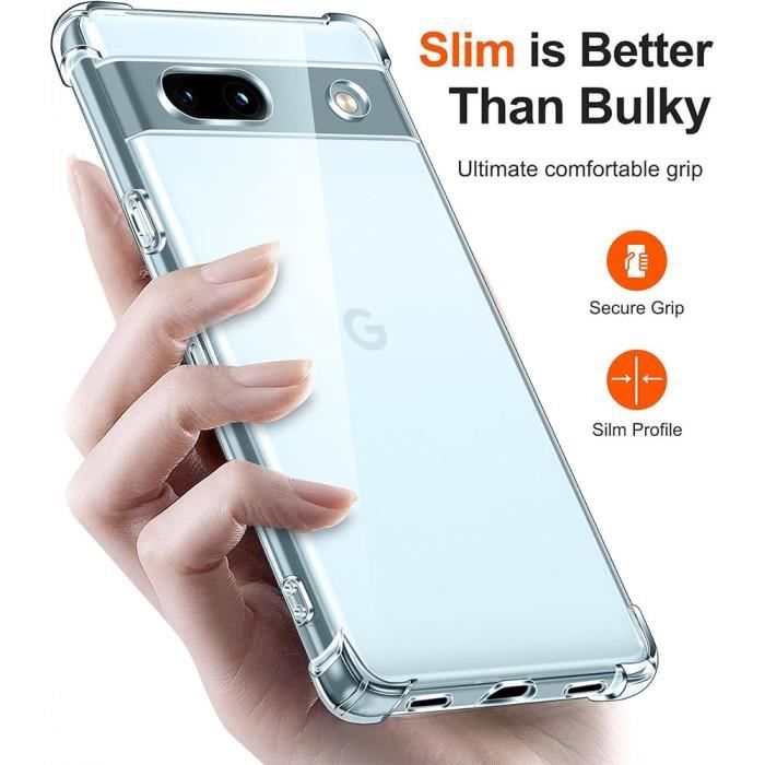 Coque de protection - E.F.CONNECTION - Google Pixel 7a - Silicone - Antichoc - Transparent